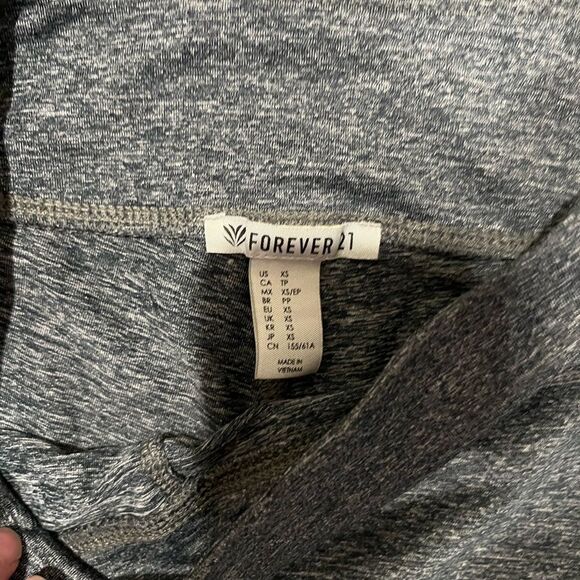 Forever 21 Gray and Black Leggings with Tapered Design - Picture 2 of 3